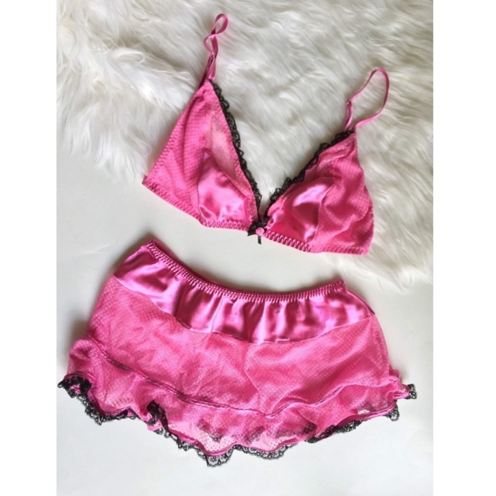 Sexy Lace and Satin 2 pc Lingerie Set M